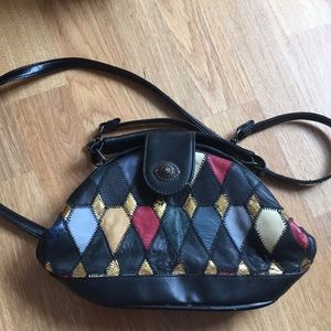 Vintage Genuine Leather Small Cross-Body Purse